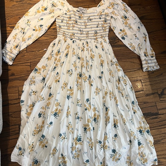 JessaKae Dresses & Skirts - JessaKae White and Yellow Floral women’s Dress